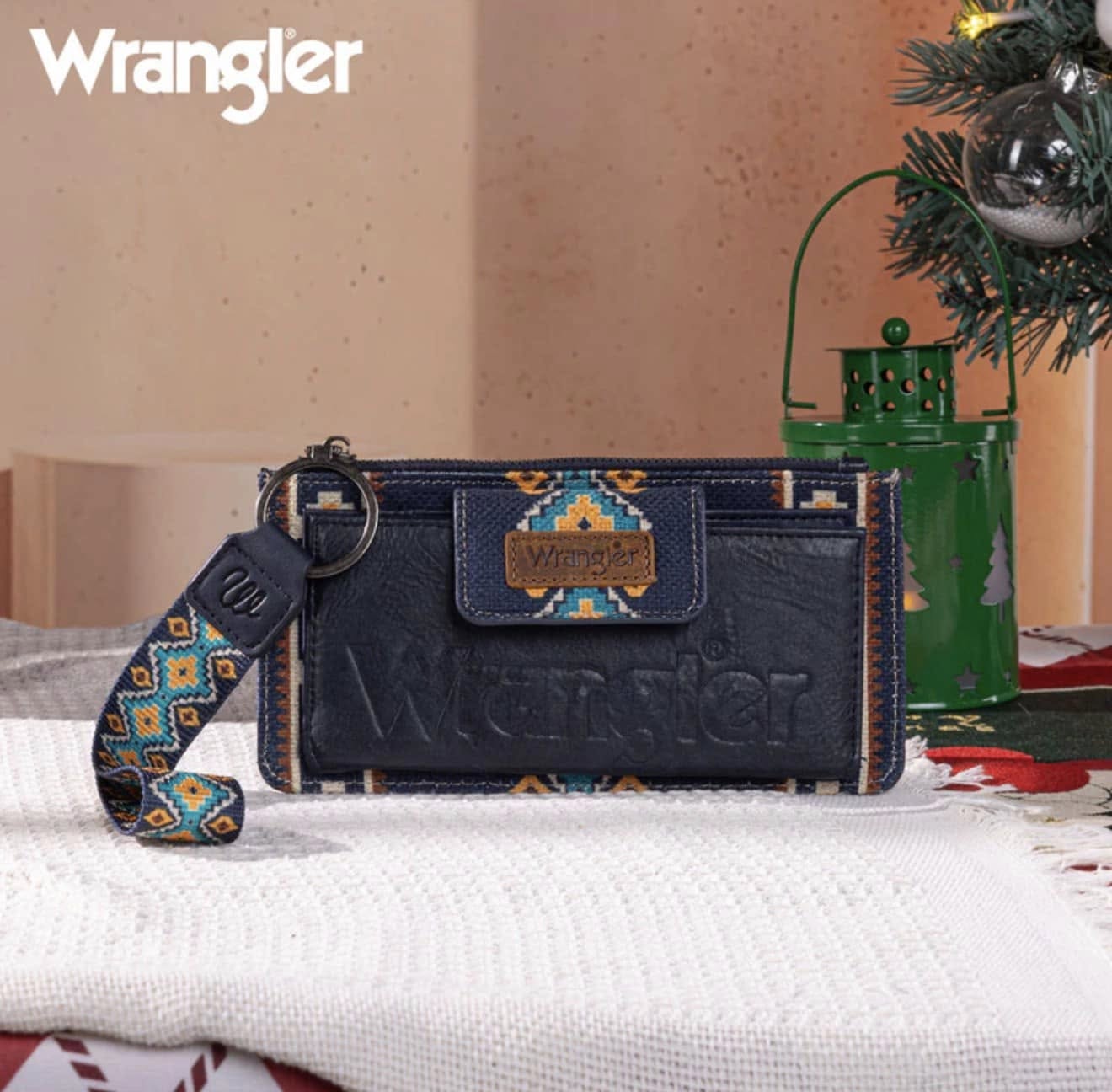 Wrangler Wristlet Wallet - Navy