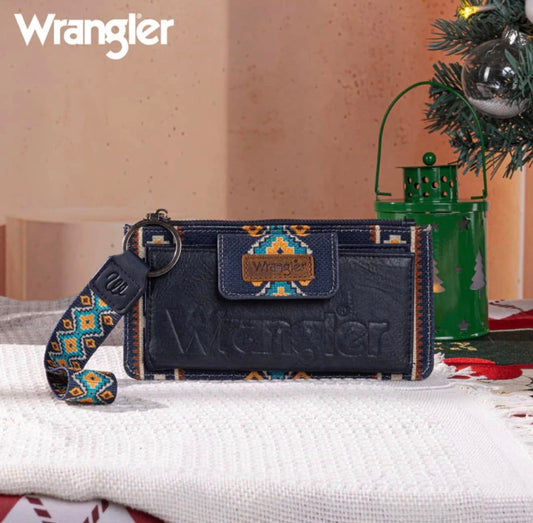 Wrangler Wristlet Wallet - Navy