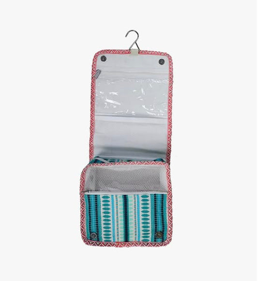 Mary Grace Stripped Cotton Toiletry/Cosmetic Kit