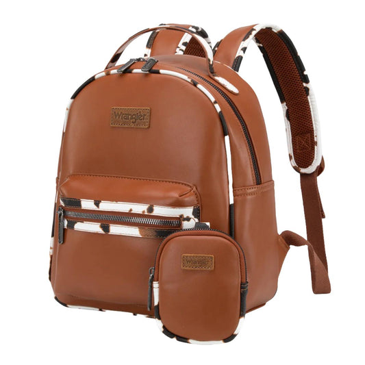 Cow Print Backpack (Brown) - Exclusive!