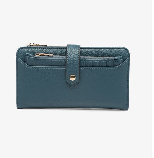 Macy Snap Wallet with Removable Cardholder - Blue