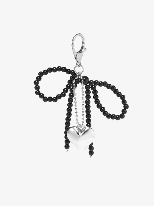 Bow Bag Charm - Black