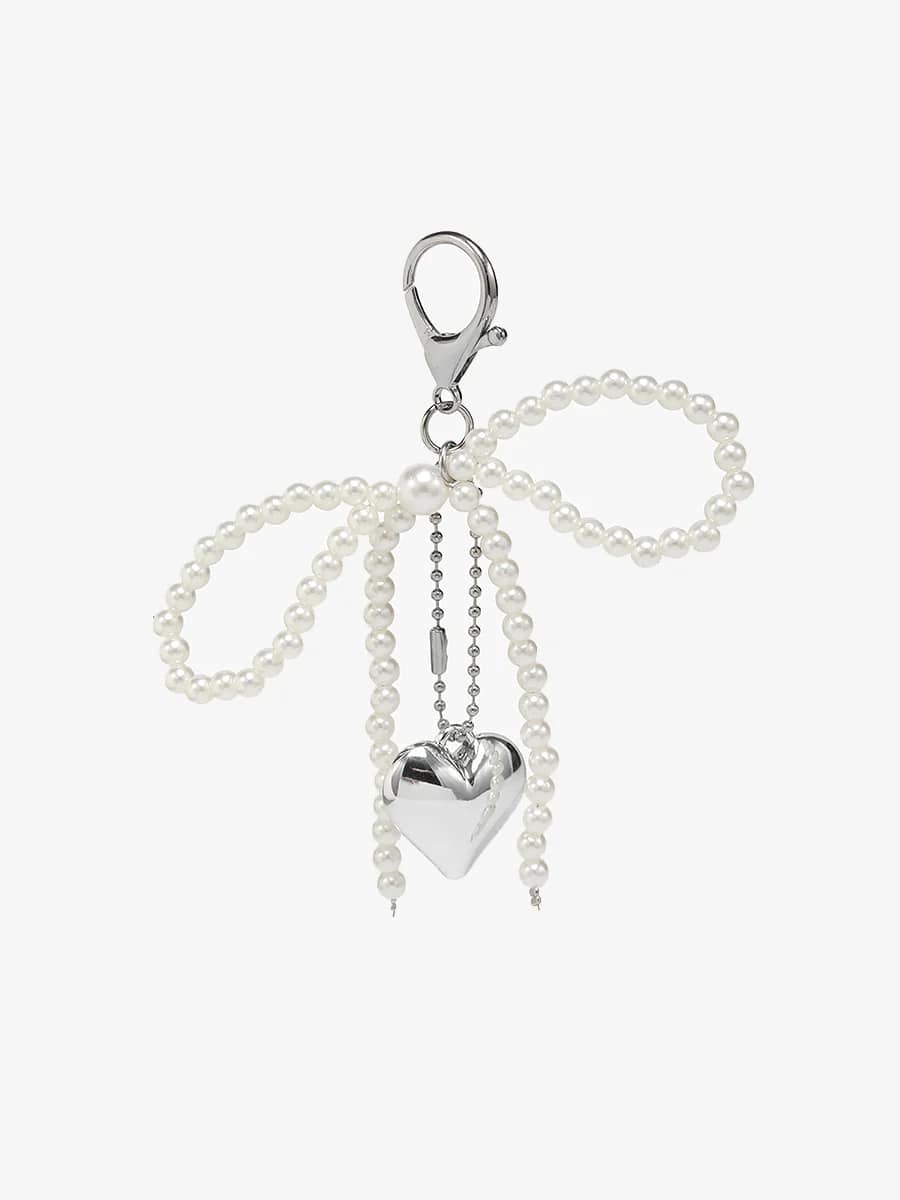 Bow Bag Charms - White