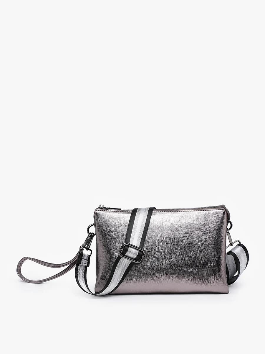 Izzy Crossbody W/Guitar Strap - Gunmetal