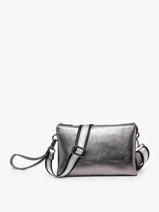 Izzy Crossbody W/Guitar Strap - Gunmetal