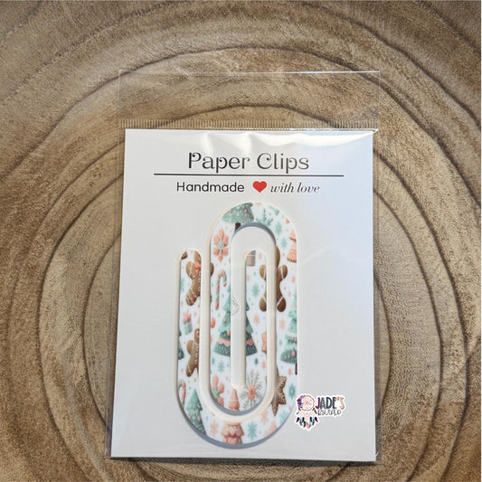 Gingerbead Jumbo Paper Clip