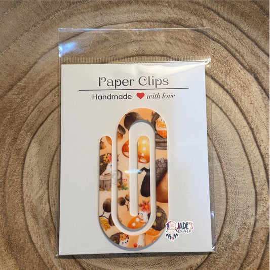 Hedgehog Acorn Jumbo Paper Clip