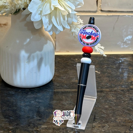 Hockey Mom Don't Puck With Me Classy Till The Puck Drops Pen