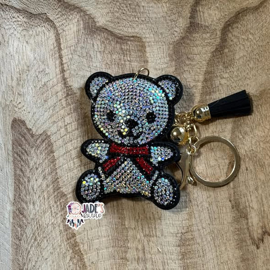 Bear Rhinestone Keychain/Bag Charm