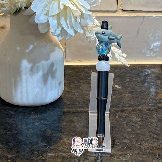 3D Grey Shark Pen