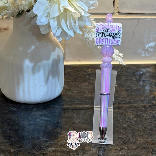 Today I Choose Gratitude Pen - Purple