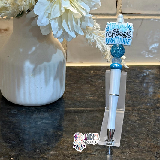 Today I Choose Gratitude Pen Teal