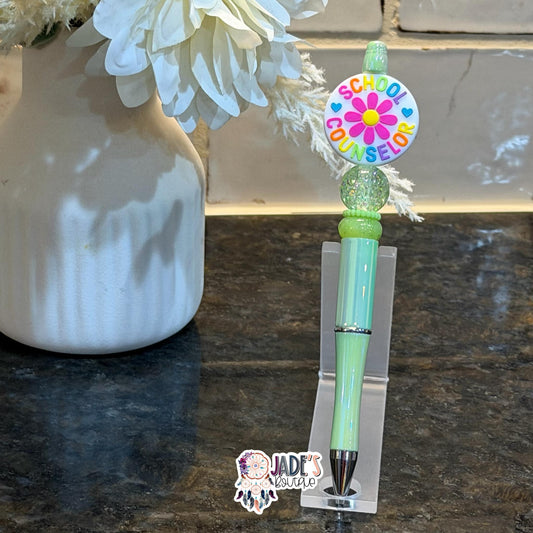 School Counselor Pen - White Bright