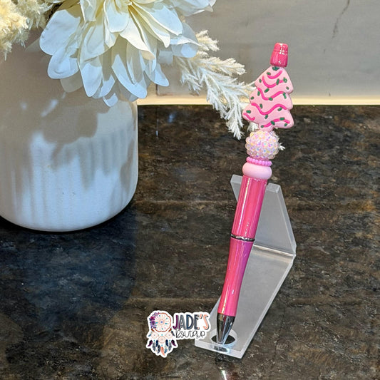 Pink Cake Tree Pen