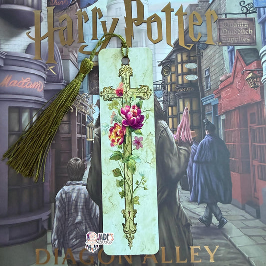 Floral Cross Bookmark
