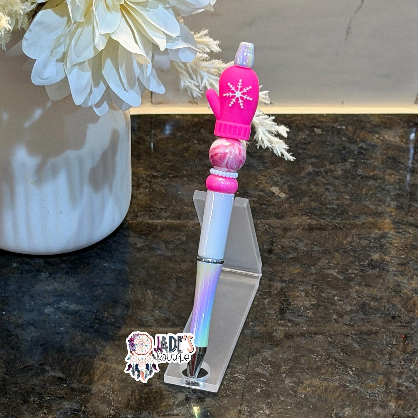 Pink Mitten Pen