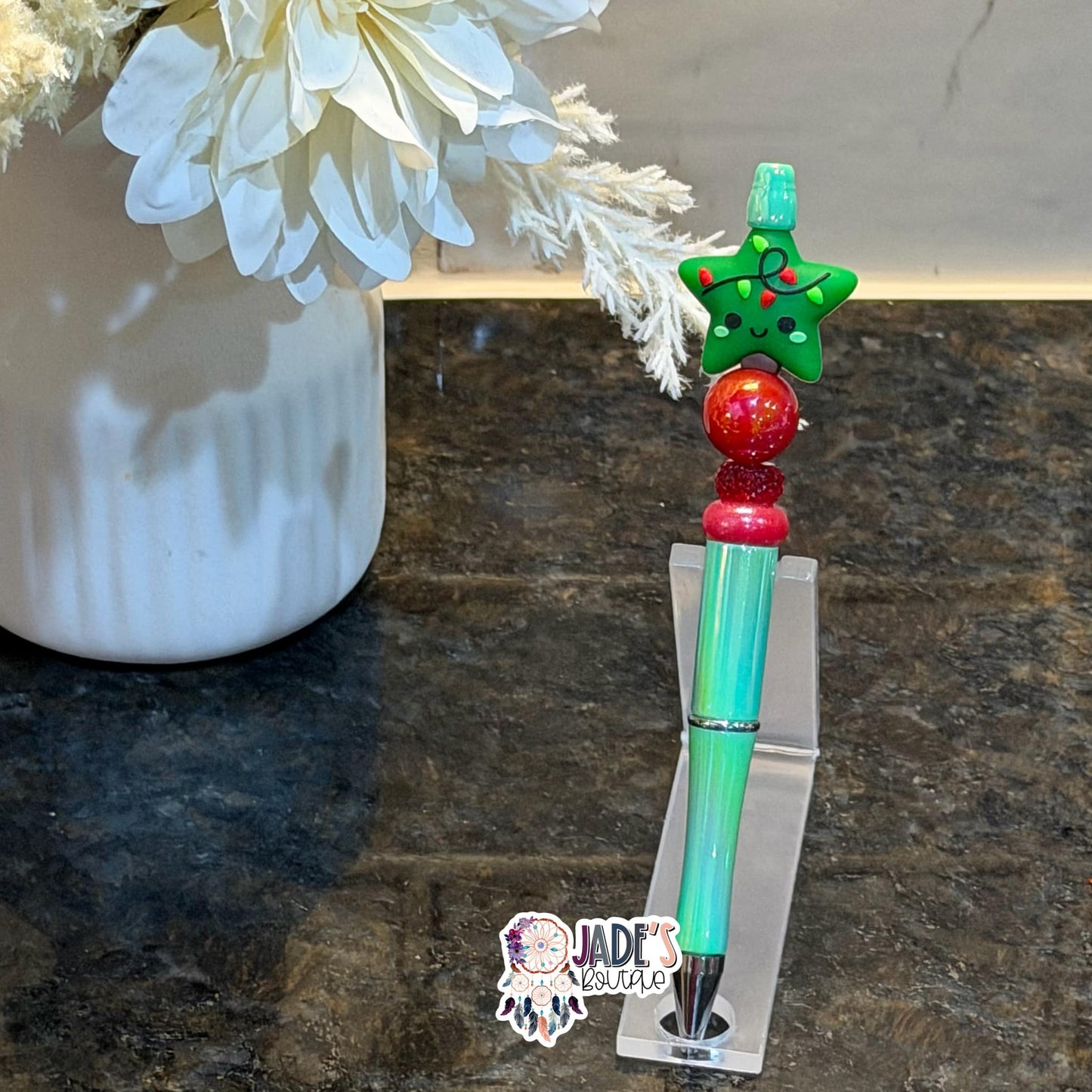 Dark Green Light Star Pen