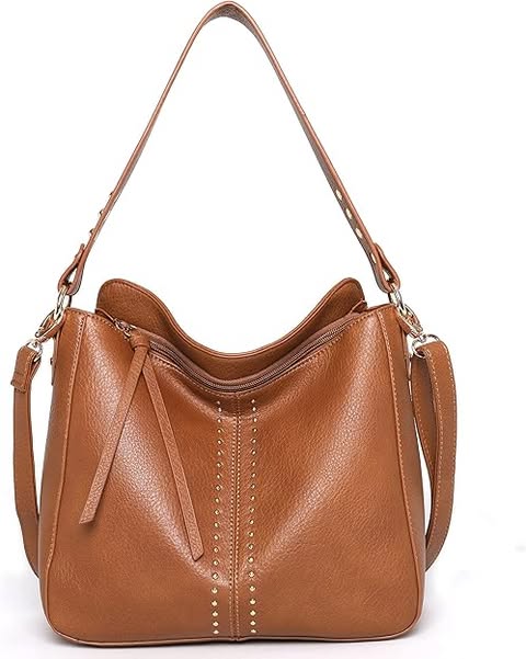Hobo Handbag Leather Totes Bag Shoulder handbag Crossbody Bag Brown