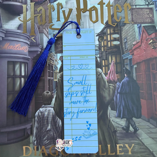Small Steps Still Move The Story Forward Bookmark