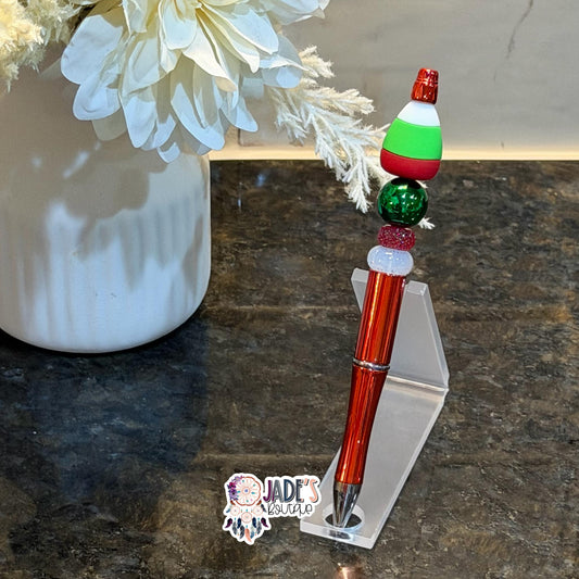 3D Christmas Candy Corn Pen