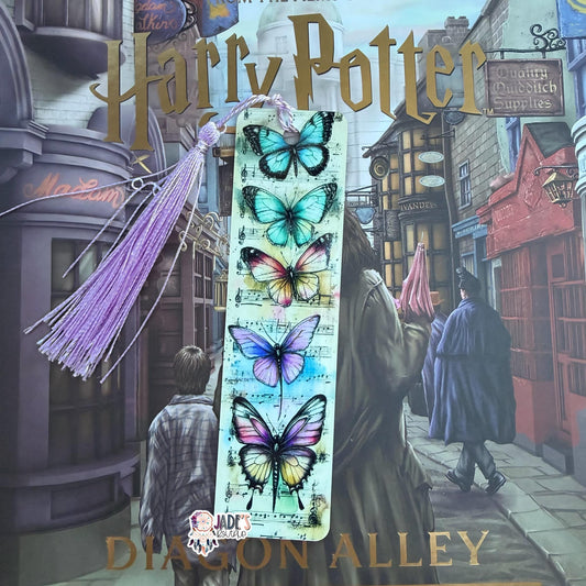 Butterfly Music Note Bookmark - 5