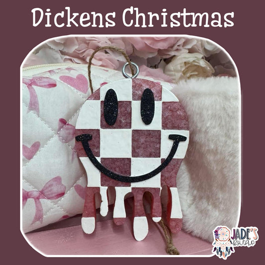 Melty Smiley Checkered - Dickens Christmas