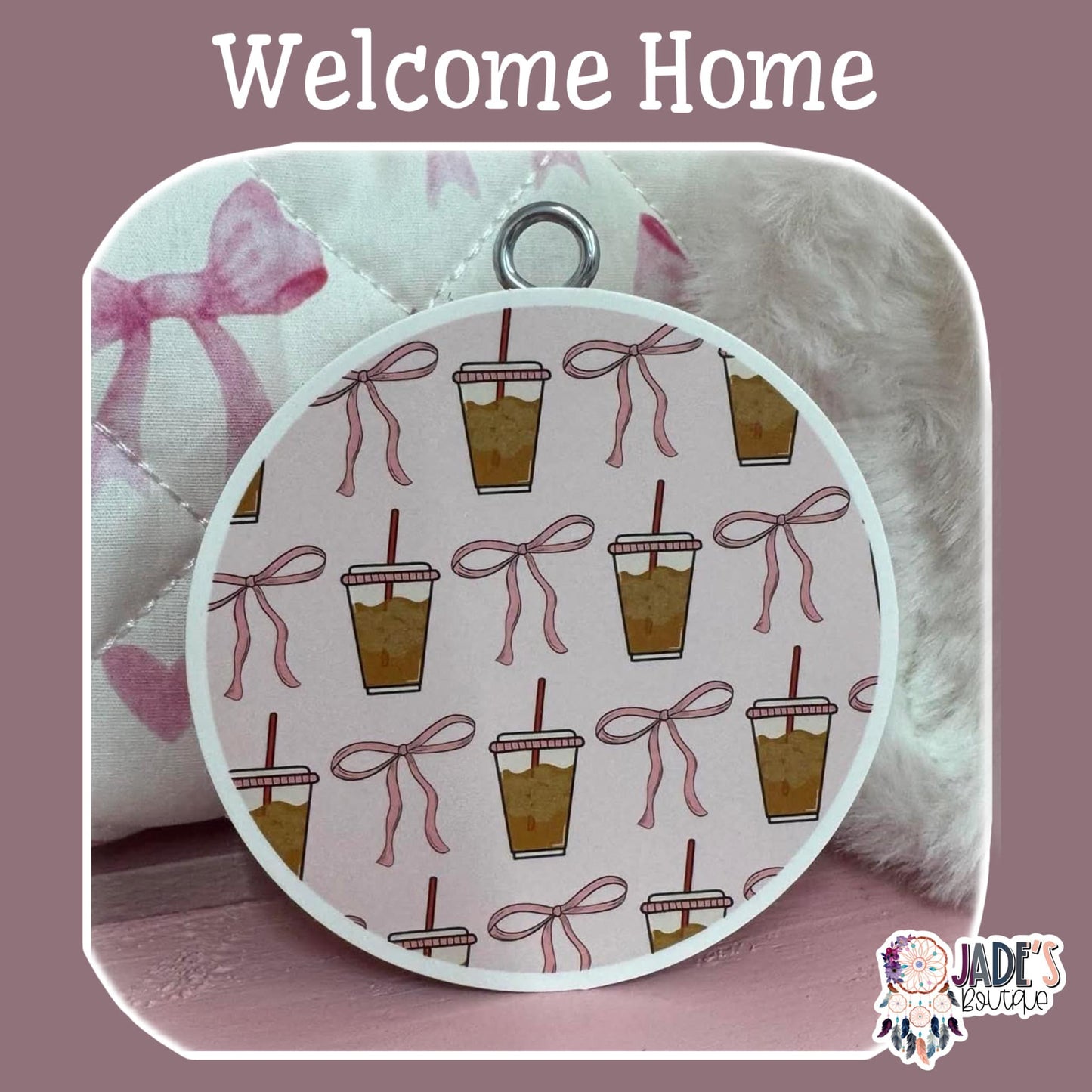 Iced Cup Of Joy Bow - Welcome Home