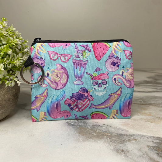 Skeleton Summer Coin Pouch