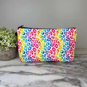 Bright Leopard Pouch