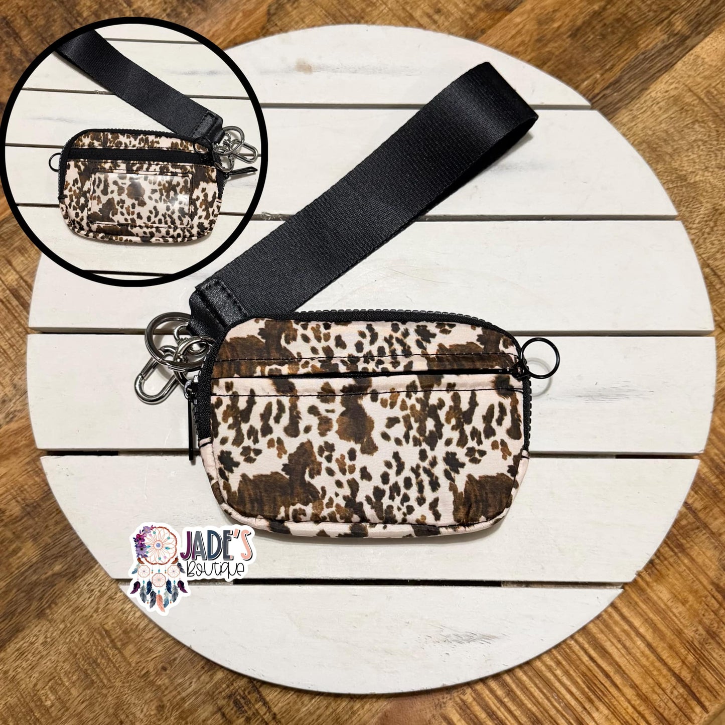 Cowprint Wristlet Wallet