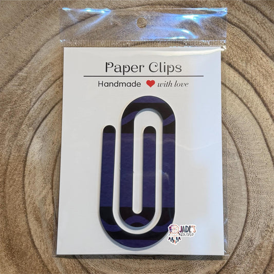 Blurple Crayon Jumbo Paper Clip