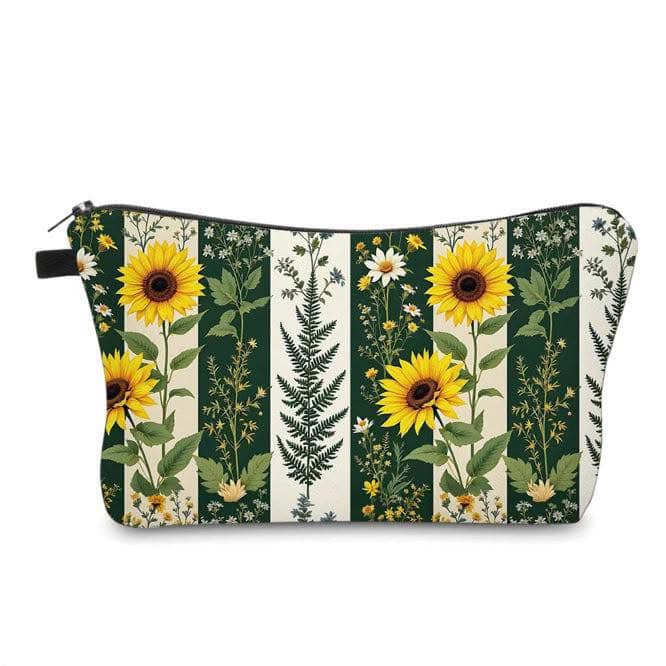 Sunflower Daisy Stripes Pouch