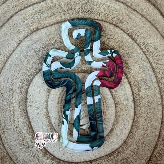 Roses Cross Jumbo Paper Clip