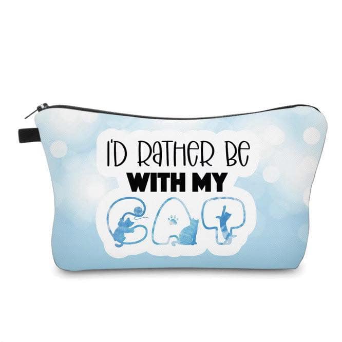 I'd Rather Be With My Cat Pouch