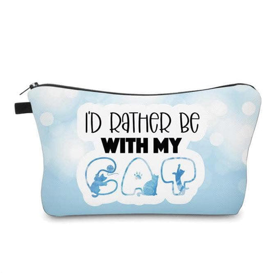 I'd Rather Be With My Cat Pouch