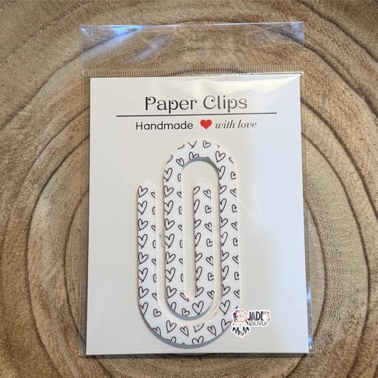 Scribble Heart Jumbo Paper Clip
