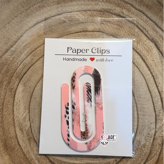 Animal Things Jumbo Paper Clip - Pink