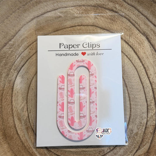 Pink Western Jumbo Paper Clip