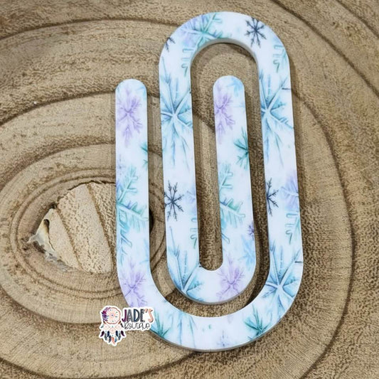 Crystal Snowflakes Jumbo Paper Clip