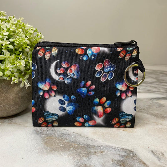 Paw Moon Galaxy Coin Pouch