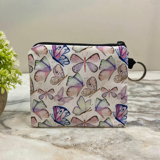 Pastel Butterfly Coin Pouch