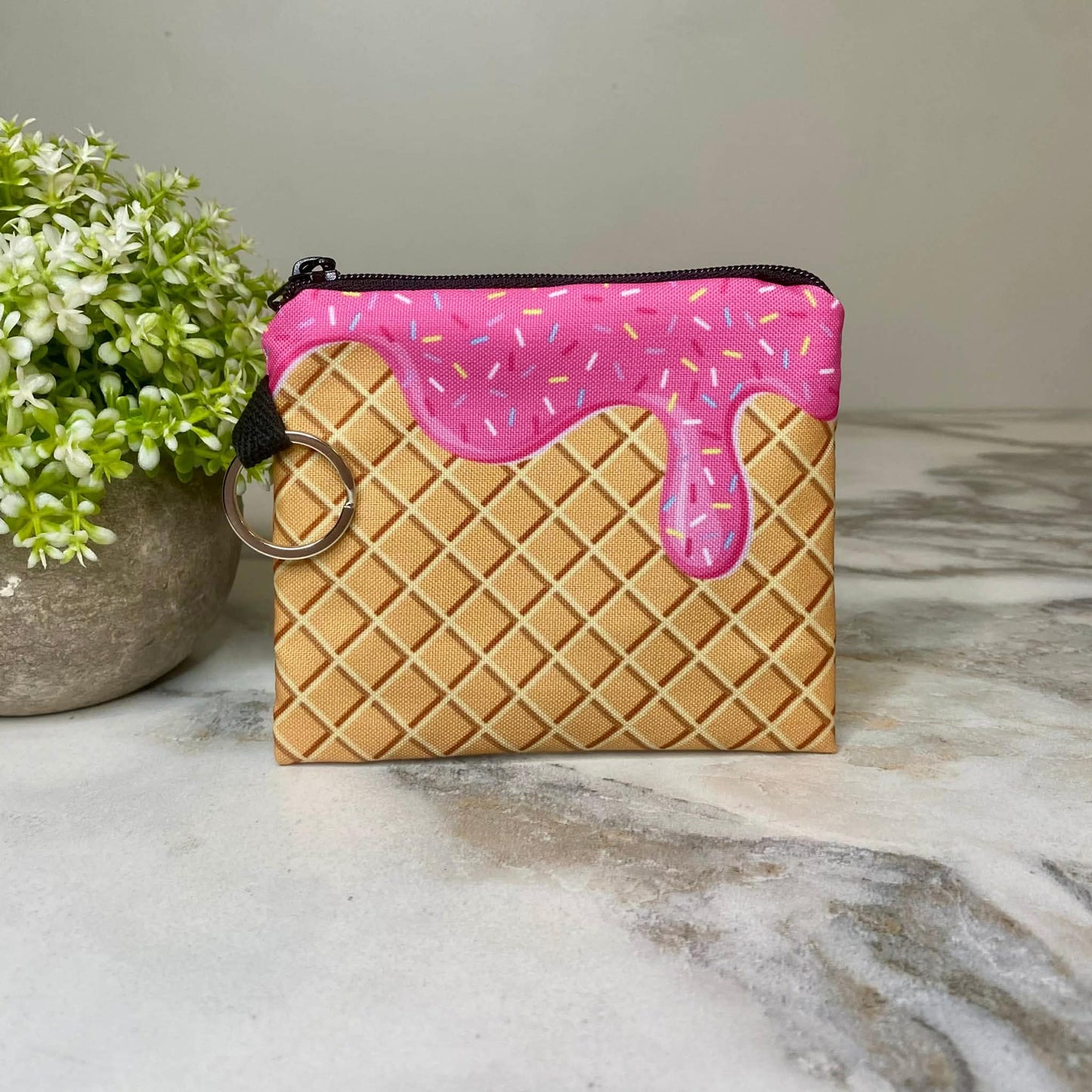 Ice Cream Cone Coin Pouch