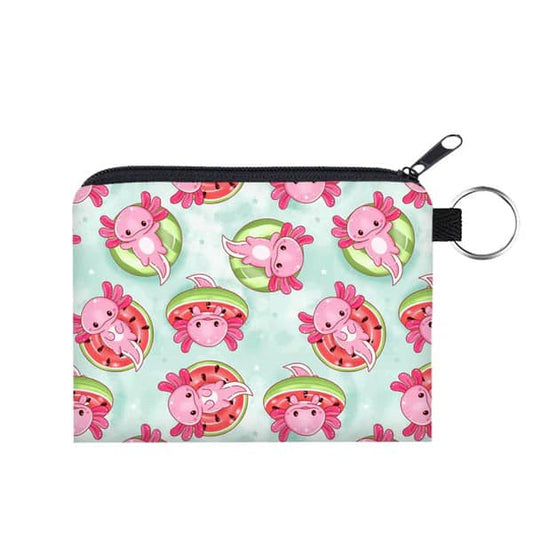Watermelon Axolotl Coin Pouch