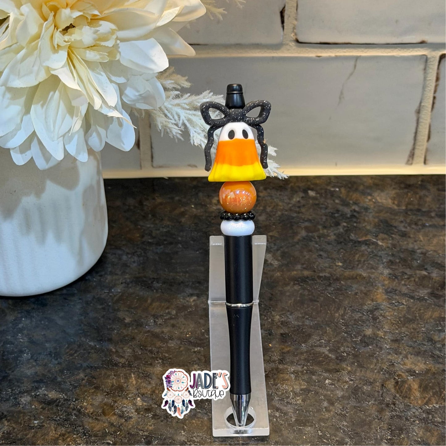 Candy Corn Ghost Pen