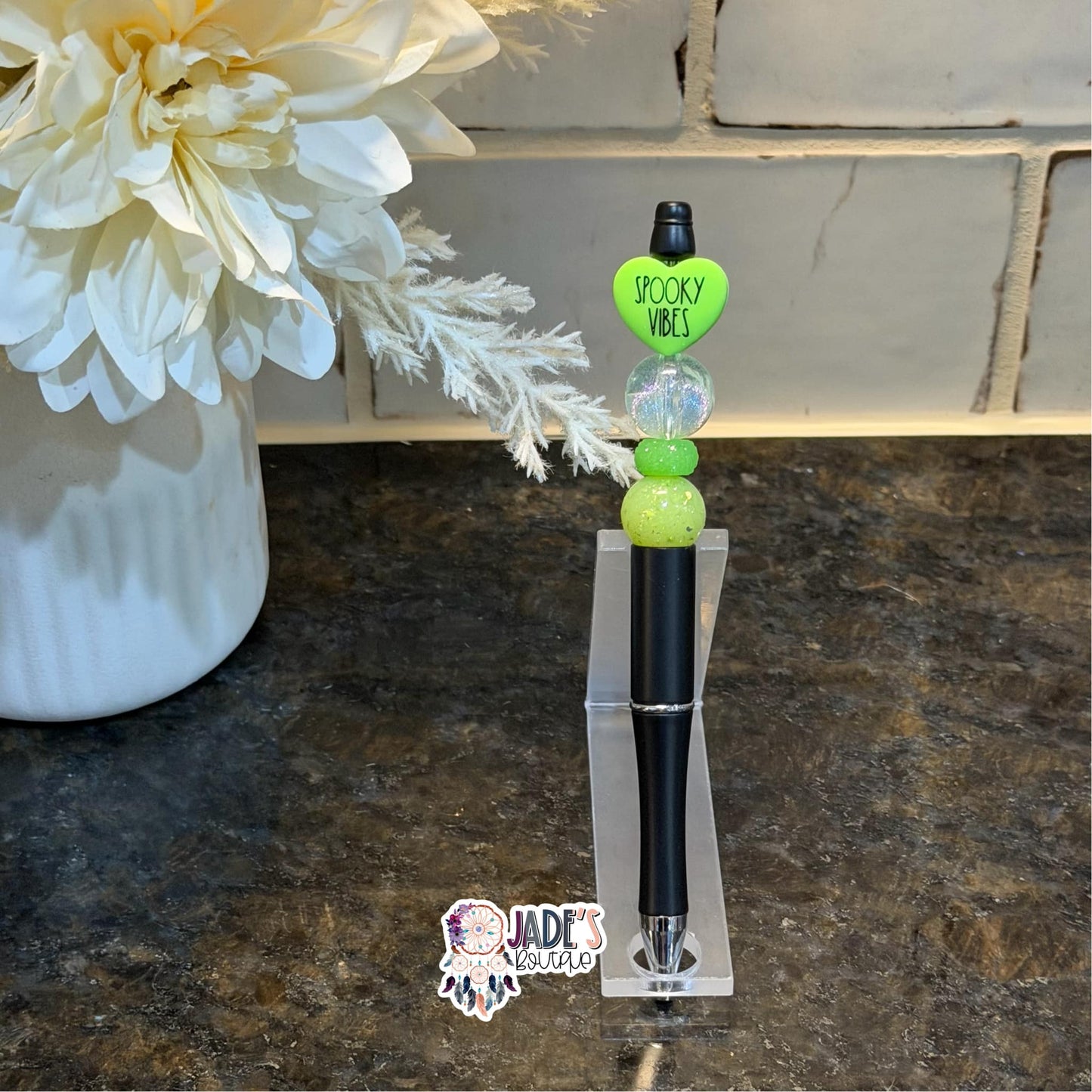 Spooky Vibes Heart Pen