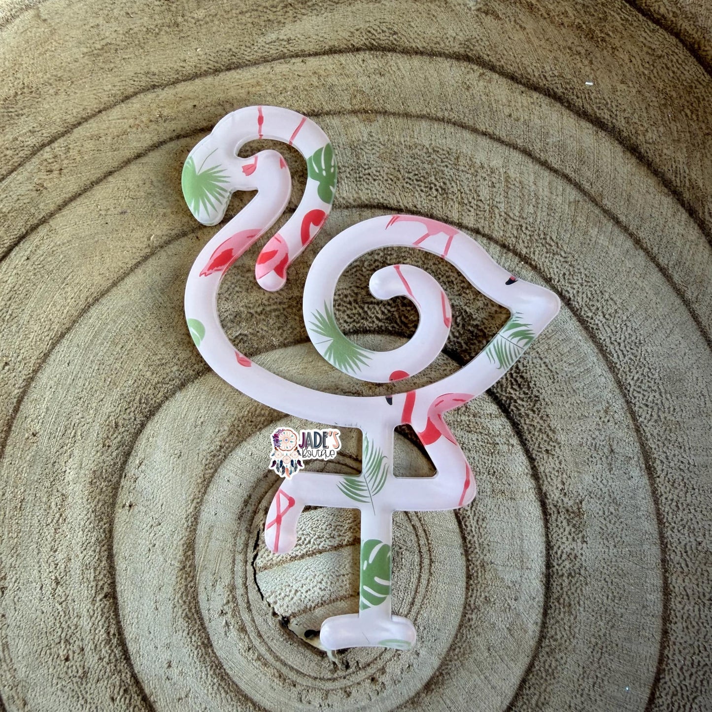 Pink Jumbo Flamingo Clip