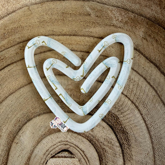Golden Key Jumbo Heart Clip