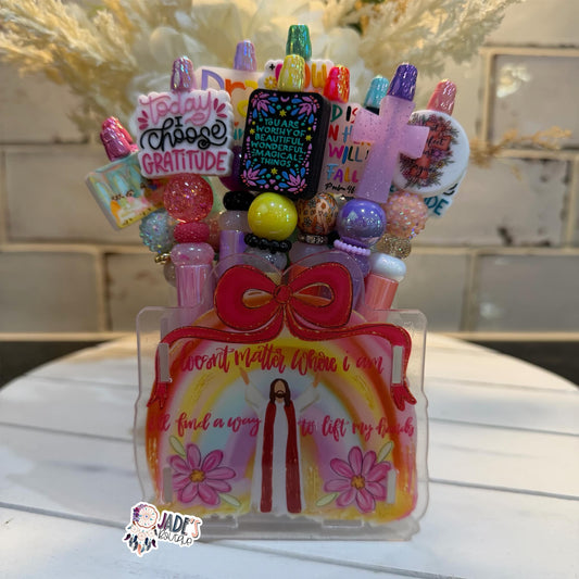 Doesn't Matter Where I Am I'll Find A Way To Lift My Hands Acrylic Pen Box