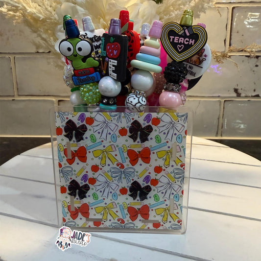 School Bow Acrylic Pen Box