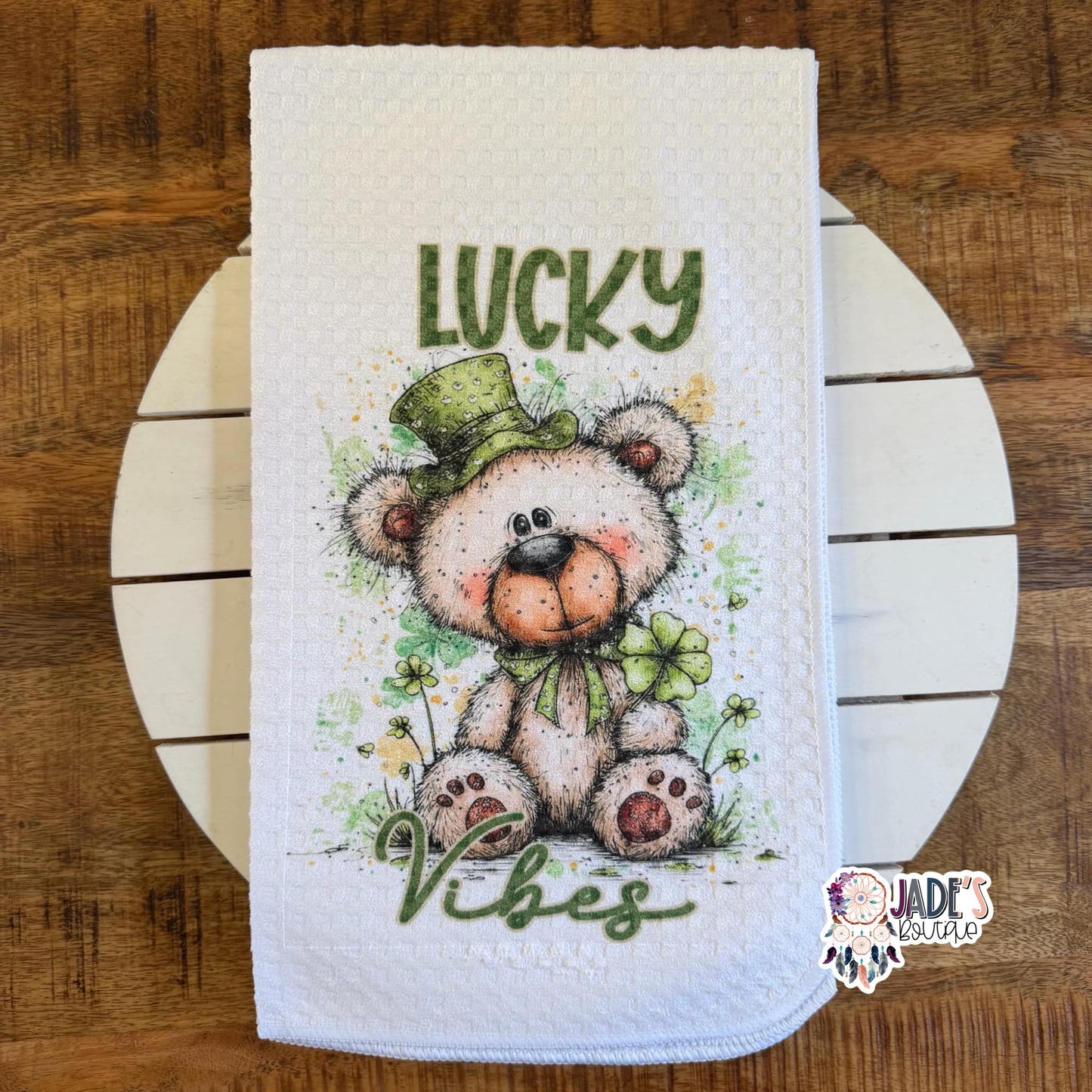 Lucky Vibes Tea Towel